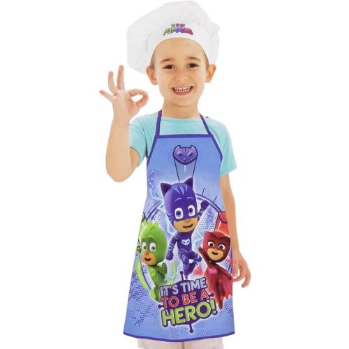 디즈니 Disney Kids P J Mask Apron And Hat Kitchen set (3 To 8 Years)