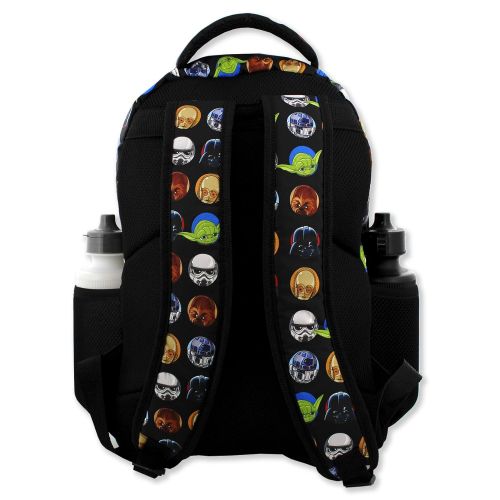 디즈니 Disney Star Wars Boys Girls Adults 16 Inch School Backpack (One Size, Black)