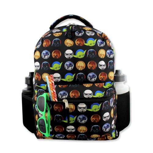 디즈니 Disney Star Wars Boys Girls Adults 16 Inch School Backpack (One Size, Black)