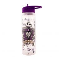 Silver Buffalo NB11418LG Disney Nightmare Before Christmas Misfit Love Glitter Double Walled Tritan Water Bottle, 20-Ounces