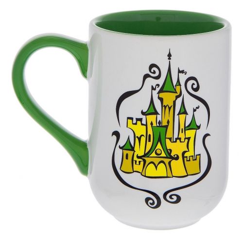 디즈니 Disney Parks Peter Pan Tinker Bell Tinkerbell Castle Mug Green Handle and Inside New