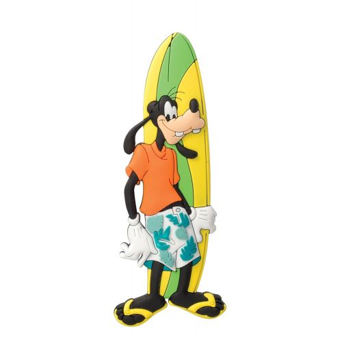 디즈니 Disney 85168 Goofy Surfer Rubber Refrigerator fridge magnet, one size, multi color