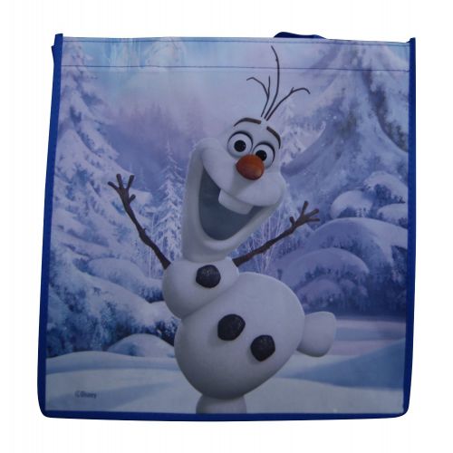 디즈니 Disney Frozen Tote Bags Reusable Anna Elsa Sven Olaf Princess Grocery , Pack of 4