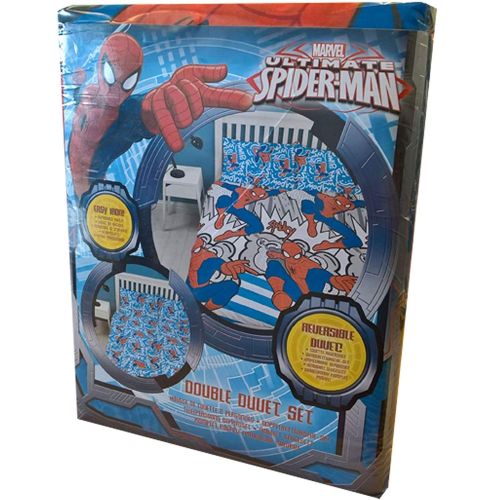 디즈니 Disney Ultimate Spiderman Popart Double Duvet Set - Repeat Print Design