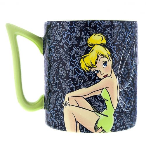 디즈니 Disney Parks Exclusive Tinkerbell Tink Its All About Me Ceramic Mug, Blue, 12 ounce