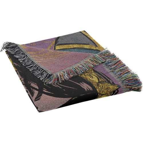 디즈니 Disneys Aladdin, Royal Jasmine Metallic Woven Tapestry Throw Blanket, 48 x 60, Multi Color