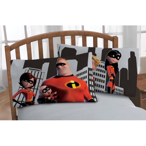 디즈니 Disney Pixar The Incredibles Racing Reversible 20 x 30 Pillowcase