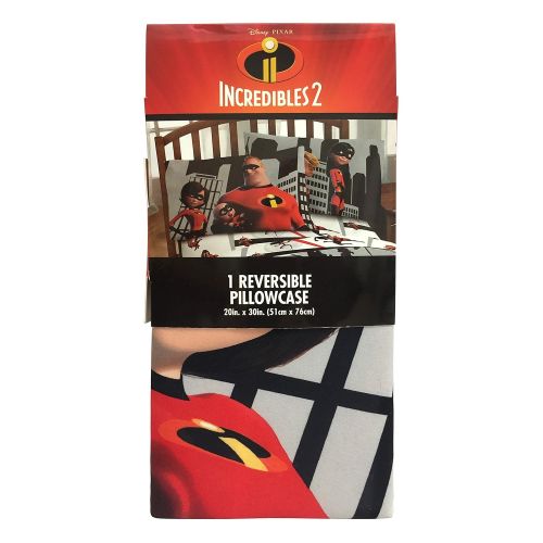 디즈니 Disney Pixar The Incredibles Racing Reversible 20 x 30 Pillowcase