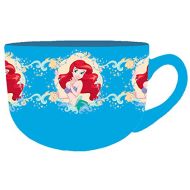 Silver Buffalo DQ7924 Disney Princesses Ariel Ceramic Soup Mug, 24 oz, Multicolor