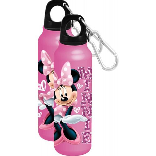 디즈니 Disney Sassy Hearts Aluminum Bottle Wide Mouth Pink