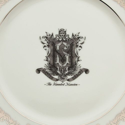 디즈니 Disney The Haunted Mansion Porcelain Dinner Plate White