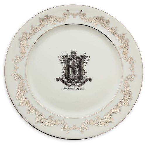 디즈니 Disney The Haunted Mansion Porcelain Dinner Plate White