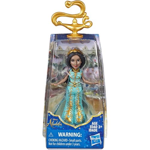 디즈니 Disney Collectible Princess Jasmine Small Doll in Teal Dress Inspired by Disneys Aladdin Live-Action Movie, Toy for Kids Ages 3 & Up, 3.5