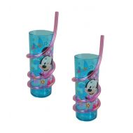 Disney Minnie Mouse Bow-tique 13.5oz SAN Twist Straw Tumbler, 2-Pack