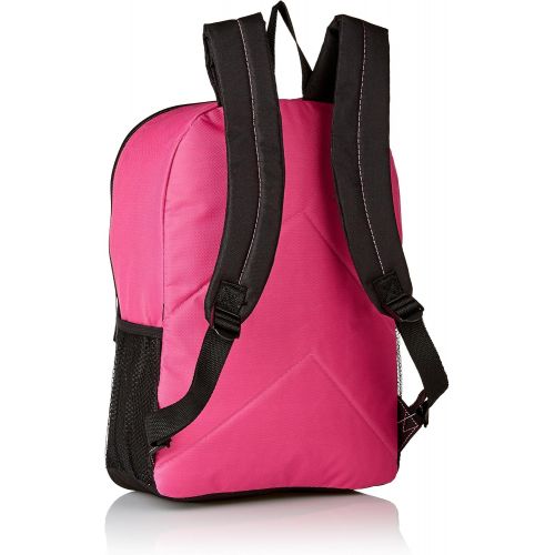 디즈니 Disney Girls Descendants Backpack with Lunch Kit, Hot Pink/black