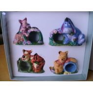 Disney Simply Pooh Ceramic Napkin Rings Set of 4