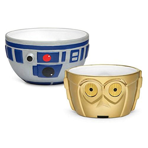 디즈니 Disney Star Wars R2-D2 and C-3PO Ceramic Bowl Set