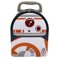 Disney Star Wars: The Force Awakens Embossed BB-8 Cover Tin Lunch Box Grey, Orange, White