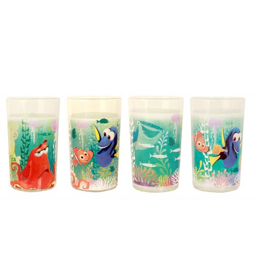 디즈니 Disney Finding Dory Juice Glasses, 8-Ounce, Multicolor, Set of 4