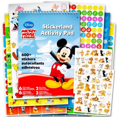 디즈니 Disney Mickey Mouse and Minnie Mouse Stickers Party Favor Pack (624 Stickers Featuring Mickey Mouse, Minnie Mouse, Donald Duck, Daisy Duck, Goofy and More!)