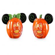 Disney Parks Mickey Minnie Mouse Pumpkin Halloween Salt Pepper Shakers