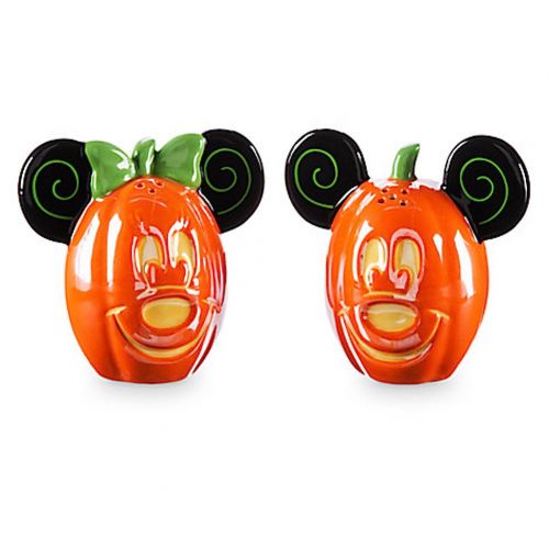 디즈니 Disney Parks Mickey Minnie Mouse Pumpkin Halloween Salt Pepper Shakers