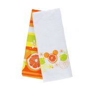 Disney Parks Citrus Mickey Mouse Icon Kitchen Dish Hand Towel Set of 2