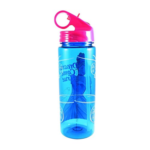 디즈니 Silver Buffalo DQ7764 Disney Princess Cinderella Dreams Come True Tritan Water Bottle, 20-Ounces