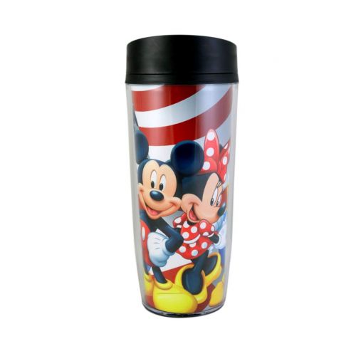 디즈니 Disney USA Mickey Gang Minnie Goofy Donald Pluto Travel Mug