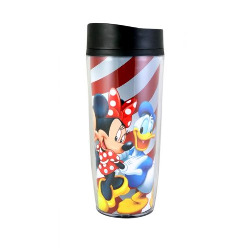 디즈니 Disney USA Mickey Gang Minnie Goofy Donald Pluto Travel Mug