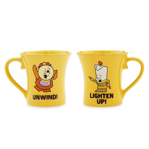 디즈니 Disney Cogsworth and Lumiere Mug Set - Beauty and the Beast