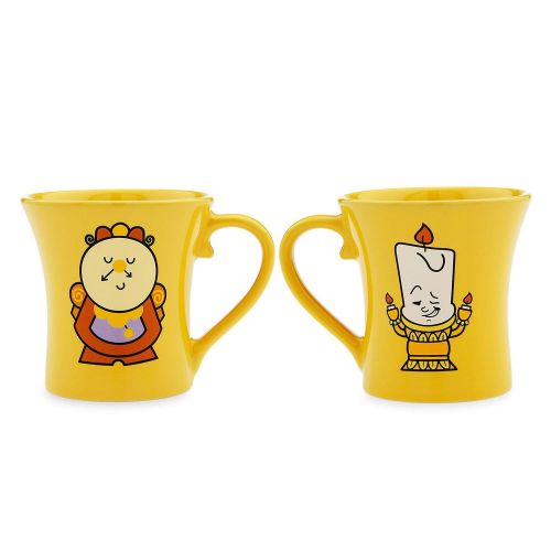 디즈니 Disney Cogsworth and Lumiere Mug Set - Beauty and the Beast