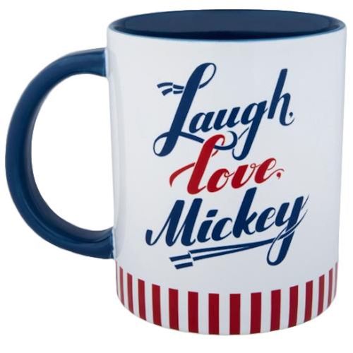 디즈니 Disney Parks Exclusive - Mickey Americana Laugh and Love Stoneware Mug