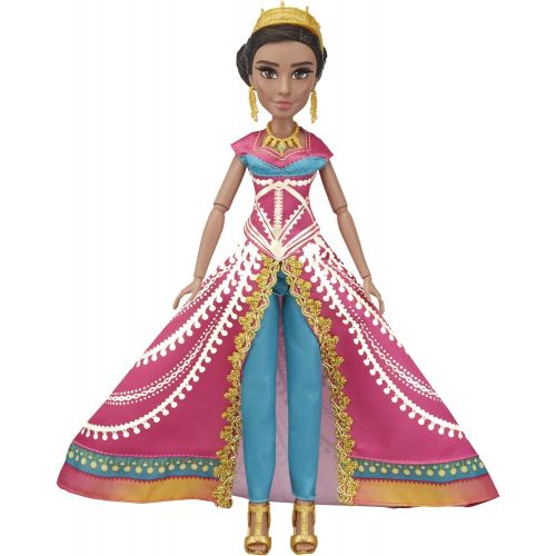 디즈니 Disney Aladdin Glamorous Jasmine Deluxe Fashion Doll with Gown, Shoes, & Accessories, Inspired by Disneys Live-Action Movie, Toy for Kids & Collectors