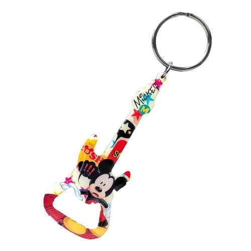 디즈니 Disney Mickey Guitar Bottle Opener Key Ring