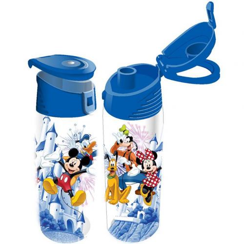 디즈니 Disney Fiver Group Mickey Minnie Goofy Donald Pluto Flip Top Bottle