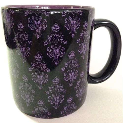 디즈니 Disney Parks Haunted Mansion Wallpaper Pattern Ceramic Mug NEW