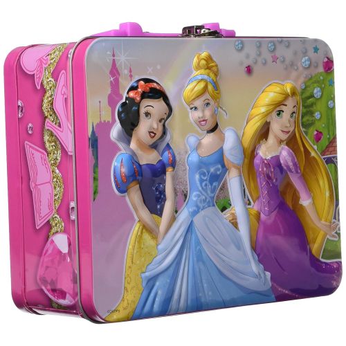 디즈니 Disney Princess 48pc Puzzle Tin - Lunch Tin Box ( 7.75 x 6.50 x 3.25)