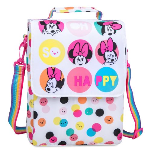 디즈니 Disney Minnie Mouse Polka Dot Lunch Tote White