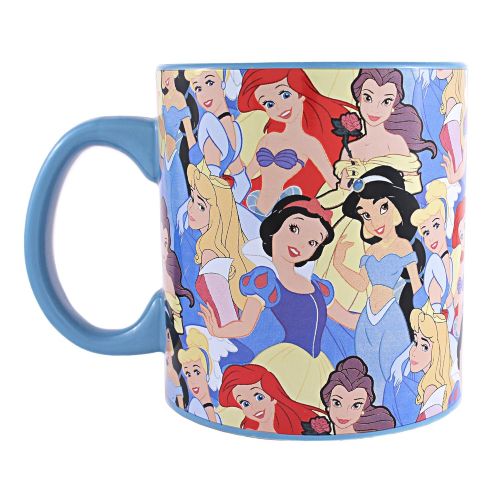 디즈니 Silver Buffalo DQ8034 Disney Princess Collage Jumbo Ceramic Mug, 20-Ounces