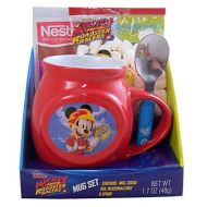 Disney Mickey and The Roadster Racers Mug with Hot Cocoa Mix, Marshmallows, and Spoon Gift Set
