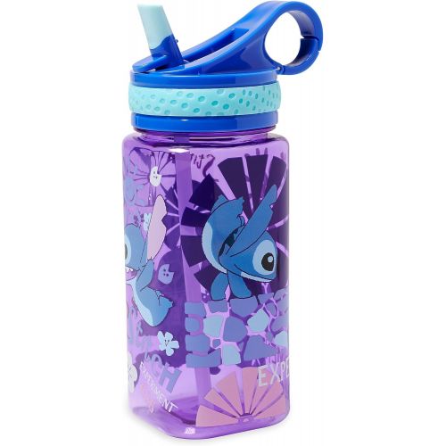 디즈니 Disney Stitch Water Bottle with Built-In Straw