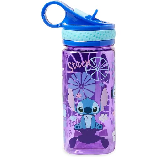 디즈니 Disney Stitch Water Bottle with Built-In Straw