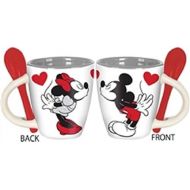 Disney Kissing Minnie and Mickey Mini Espresso Mug with Spoon