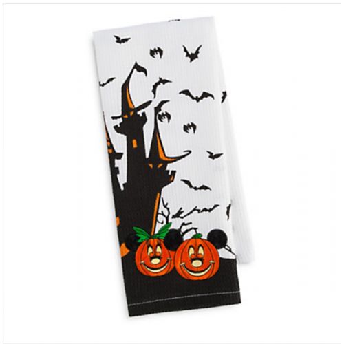 디즈니 Disney Parks Mickey Minnie Mouse Pumpkin Halloween Kitchen Dish Towel Set of 2