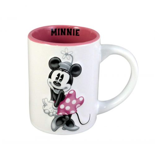 디즈니 Disney Minnie Mouse 3d Tonal Relief 14oz. Ceramic Mug