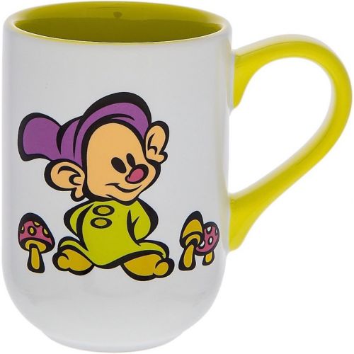 디즈니 Disney Parks Dopey from Snow White Castle Mug Yellow Handle and Inside New