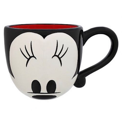 디즈니 Disney Parks Cute Minnie Mouse Face Signature Large 20 oz Ceramic Mug NEW Cuties