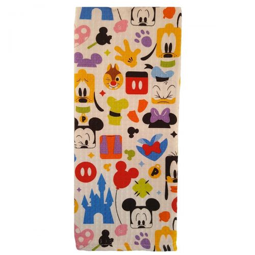 디즈니 Disney Parks Mickey Mouse and Friends Colorful Kitchen Towel Set of 2 NEW