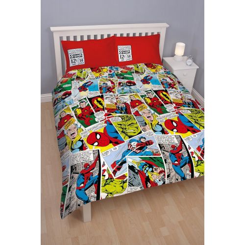 디즈니 Disney Marvel Comics Reversible Double Duvet